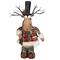 20" Standing Christmas Moose Figure with LED Antlers Tabletop Décor